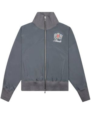 Rhude Brentwood Bomberjacke mit Logo-Stickerei - Grau