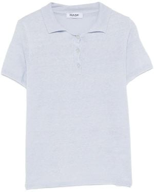 Base London Button Polo Top - White