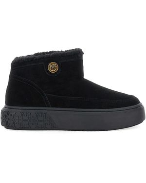 Pinko Boots With Shearling Lining - Black
