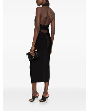 retroféte Bandage Halterneck Dress - Black
