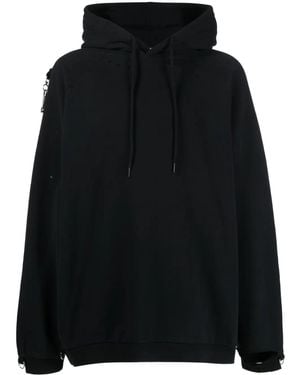 Raf Simons Sudadera con capucha y estampado - Negro