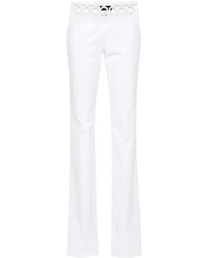 DSquared² Sharpei Ring-Embellished Pants - White