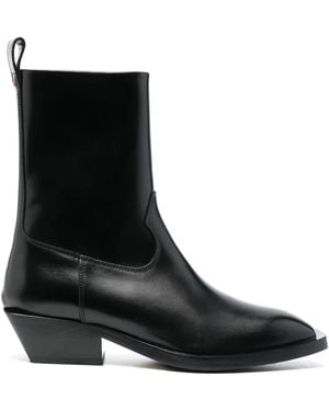 Aeyde Leather Ankle Boots - Black