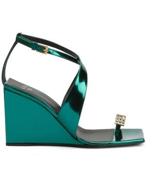 Giuseppe Zanotti Nihao Ring 105mm サンダル - グリーン