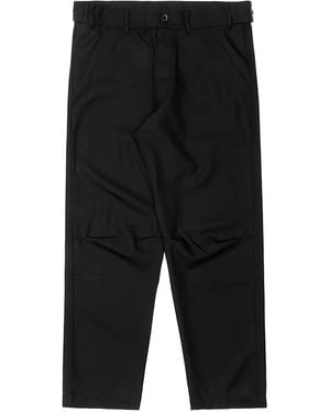 Comme des Garçons Button-fastening woven trousers - Negro