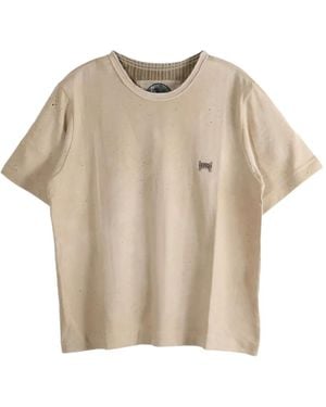 Ziggy Chen Speckled Cotton T-Shirt - Natural