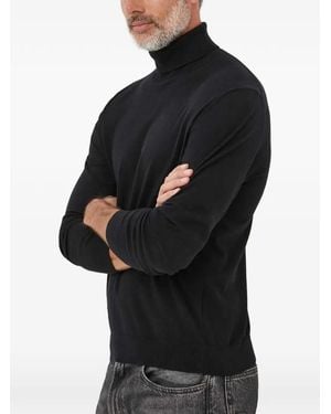 Benetton Roll-Neck Long-Sleeve Jumper - Black