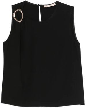 Pennyblack Ring-Detail Blouse - Black
