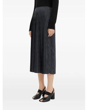 MM6 by Maison Margiela Pleated Midi Skirt - Blue