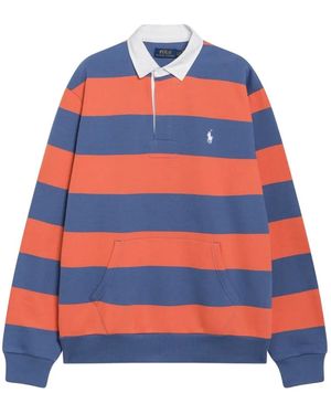 Polo Ralph Lauren Striped Rugby Polo Shirt - Orange