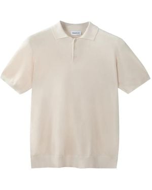 Diana Studio Short-Sleeve Knitted Polo Shirt - White