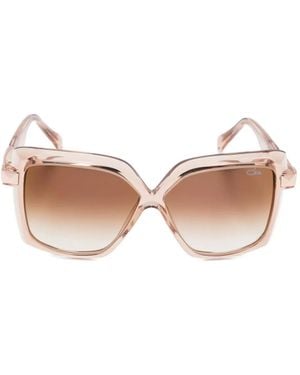 Cazal Geometric-Frame Sunglasses - Pink