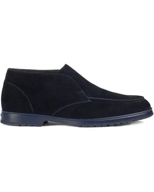 Doucal's Suede Slip-On Boots - Blue