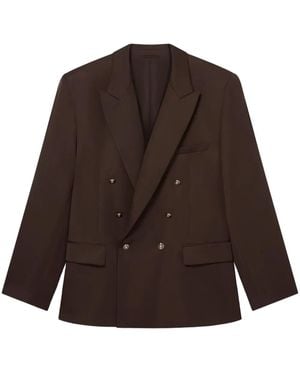 CASABLANCA Peak-Lapel Blazer - Brown