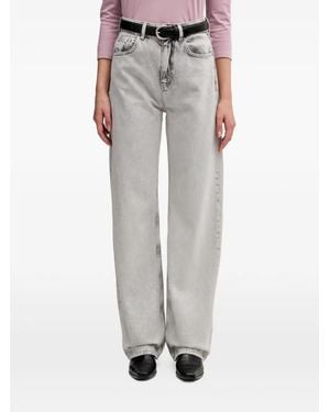 Sisley Logo-Patch Jeans - Gray
