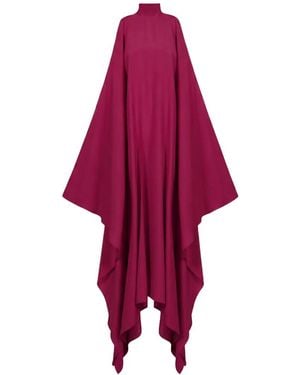 ‎Taller Marmo Aga Asymmetrical Kaftan Dress - Red
