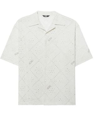Gcds Broderie-Anglaise Shirt - White