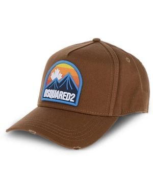 DSquared² Canadian Patch Baseball Cap - Brown