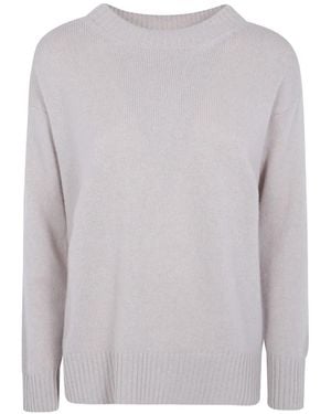 Rossopuro Crew Neck Cashmere Jumper - Grey