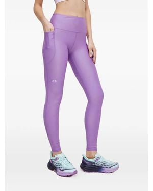 Under Armour Side-Pocket Leggings - Purple