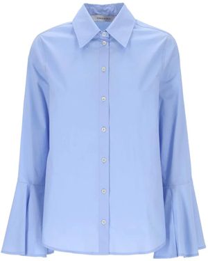 EMMA & GAIA Katoenen Shirt - Blauw