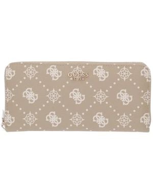 Guess Carrie 4G-Monogram Wallet - Gray