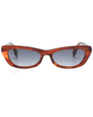 Gigi Studios Lunettes De Soleil Brume À Monture Papillon - Blanc