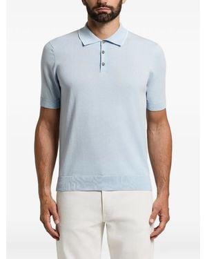 Peserico Geknöpftes Poloshirt - Blau
