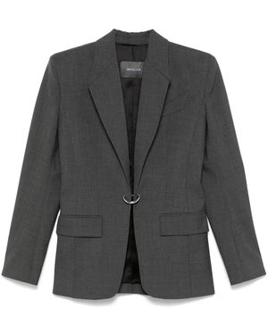 Mugler Blazer Con Anello - Grigio