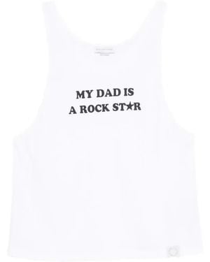 Stella McCartney Slogan-Print Tank Top - White