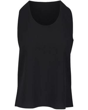 Akris Scoop-Neck Top - Black
