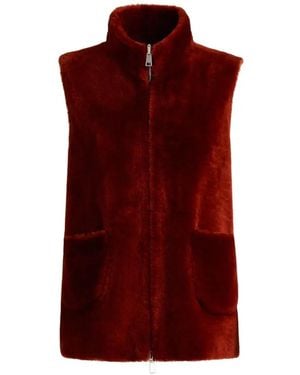 Kiton Omkeerbare Bodywarmer - Rood