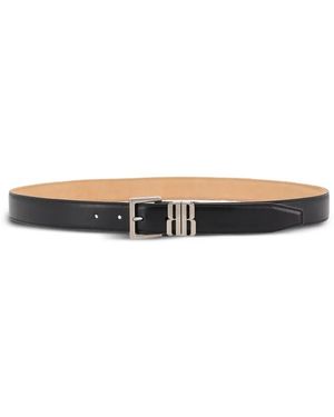 Balenciaga Buckle Loop-Detail Belt - White