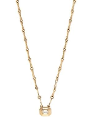 Azlee 18K Staircase Diamond Necklace - Metallic