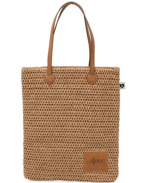 AAPE BY A BATHING AP Logo-Patch Tote Bag - Brown