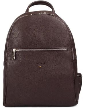 Doucal's Rucksack Aus Gekörntem Leder - Braun