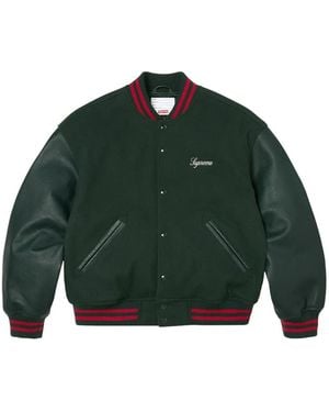 Supreme Cross Collegejacke - Grün