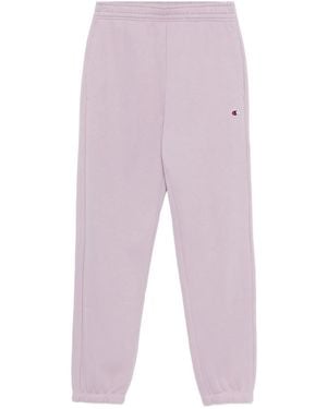 Champion Logo-Embroidered Track Pants - Pink