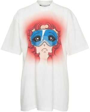 Pushbutton Graphic-Print T-Shirt - White