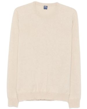 Fedeli Pullover Mit Rundem Ausschnitt - Weiß