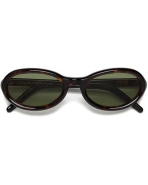 Retrosuperfuture Cherry Sonnenbrille Mit Ovalem Gestell - Schwarz