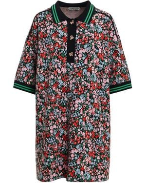 Essentiel Antwerp Kolden Floral-Print Mini Dress - Black