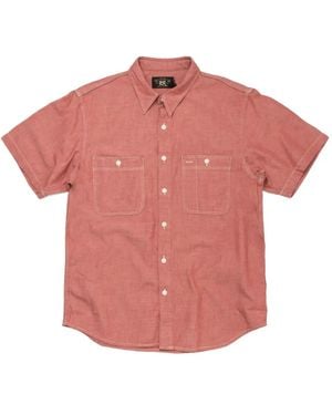 RRL Chemise En Chambray À Manches Courtes - Rose