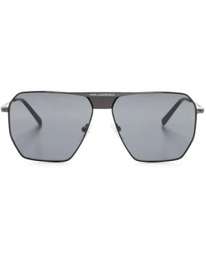 Karl Lagerfeld パイロット サングラス - グレー