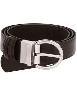 POTAMY Round-Buckle Belt - Black