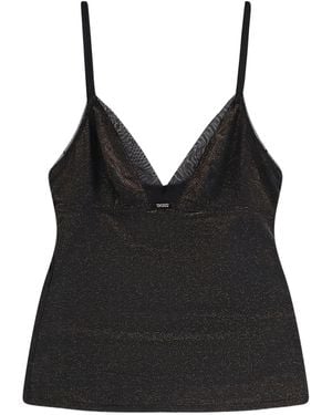 BOSS Mesh Detail Tank Top Set - Black