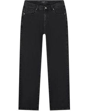 don't waste culture Quiono Straight-Leg Jeans - Black