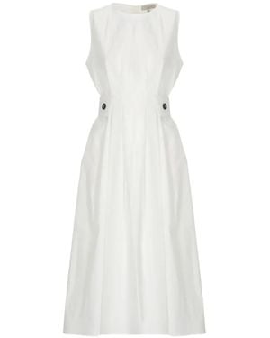 Antonelli Lex Pleated Midi Dress - White