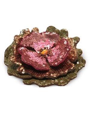 Maliparmi Broche Con Lentejuelas - Rojo