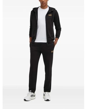 EA7 Hooded Zip Jumpsuit - Black